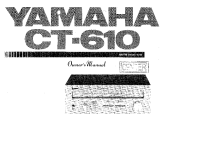Yamaha CT-610 - Owners Manual 